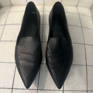 Everlane The Boss flat black Italian leather